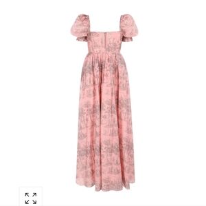 Maison Amory Fairydust Gown In Luxembourg Blush Elegant Pink Puff Sleeve Dress S
